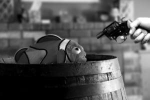 Image result for shooting fish in a barrel