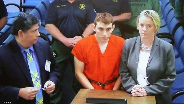 Nikolas Cruz at his hearing