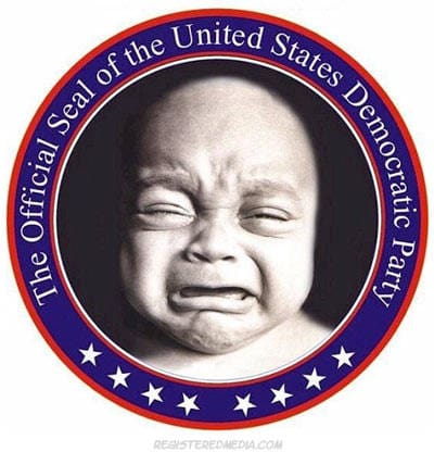 child baby cry crying democrat seal