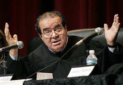 Justice Scalia (courtesy lawyersgunsmoneyblog.com)