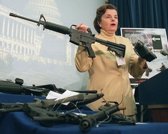 Dianne Feinstein and friend (courtesy humanevents.com)