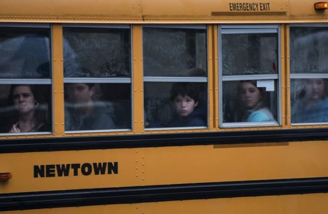 Newtown CT school bus (courtesy globalpost.com)