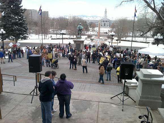 Denver Day of Resistance protest (courtesy Dan Baum)