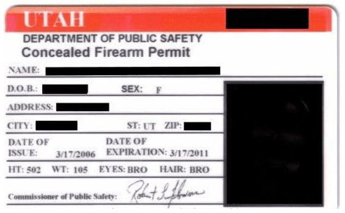 Utah Concealed Carry Permit (courtesy outdoorlife.com)