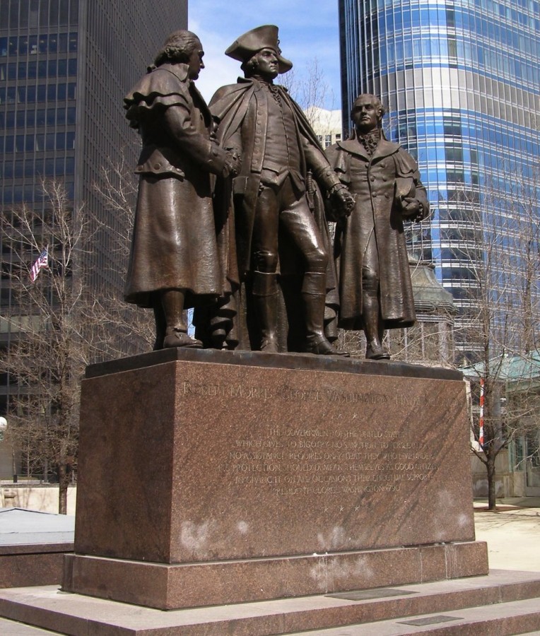 Washington monument in Chicago (courtesy samgrubersjewishartmonuments.blogspot.com)