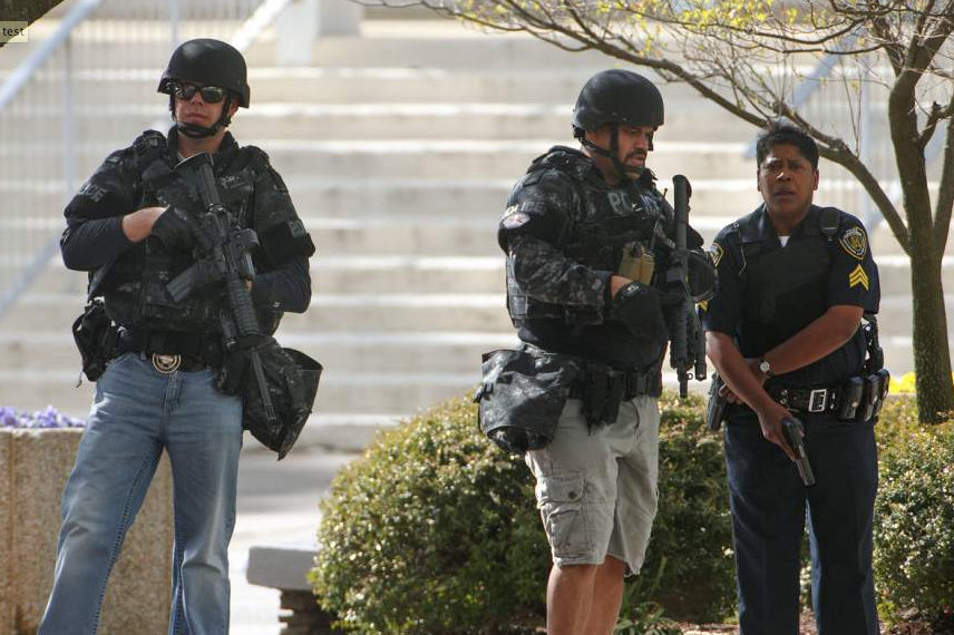 Cops respond to reports of a man with a gun at NC A&T (courtesy news-record.com)