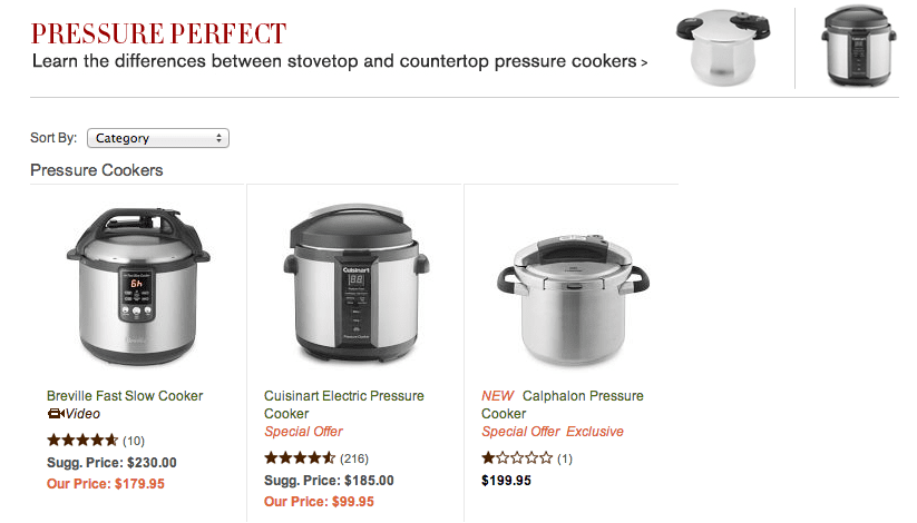 pressure cookers (courtesy williams-sonoma.com)