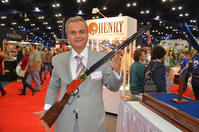 Anthony Imperato holds The Original Henry Rifle (ish) (courtesy The Truth About Guns)