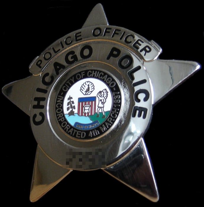 Chicago Police Officer badge (courtesy chicagonewsreport.com)