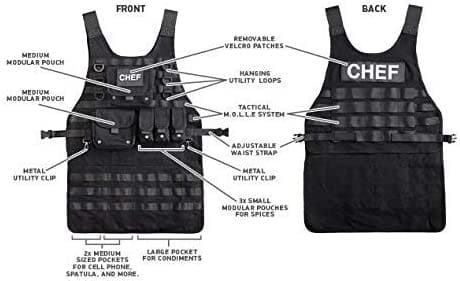 tactical molle apron bbq
