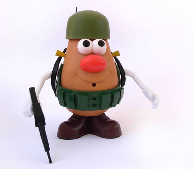Militarized Mr. Potato Head  (coutresy boingboing.com)