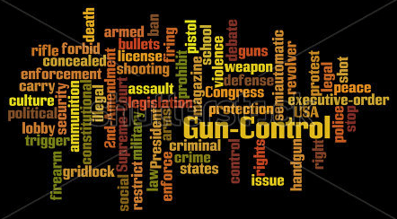 Gun control word cloud (courtesy shutterstock.com)