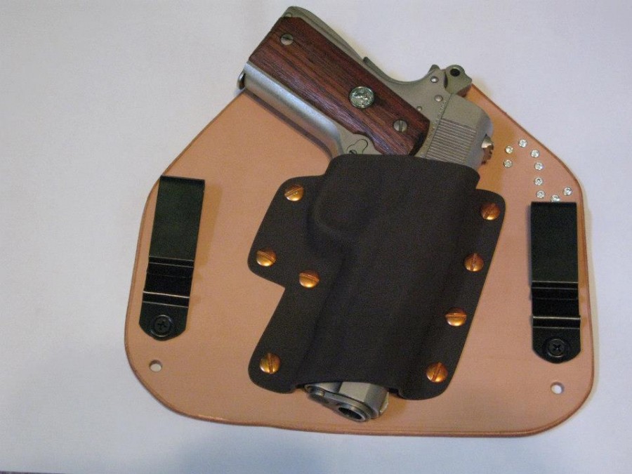 brownnatural with copper screws and crystals with 1911