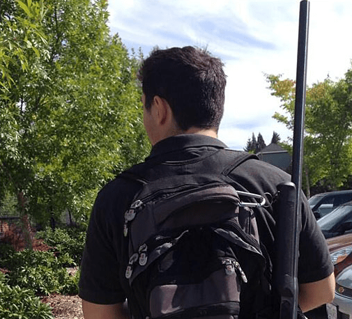 Oregon open carry advocate causes a change in school policy (courtesy katu.com)