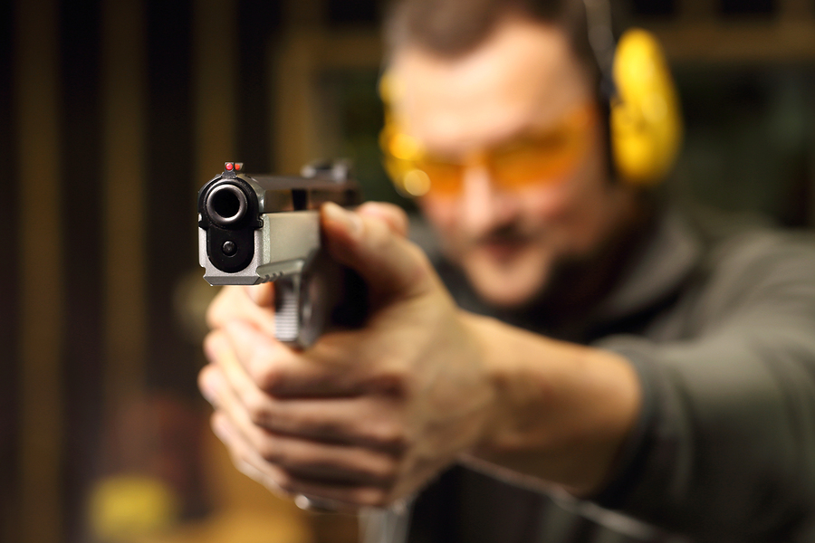indoor range practice training handgun pistol