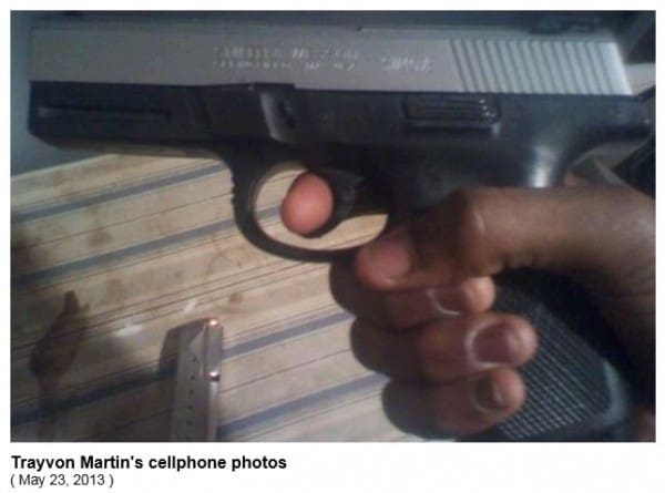 Trayvon Martin cell phone photo (courtesy legalinsurrection.com)