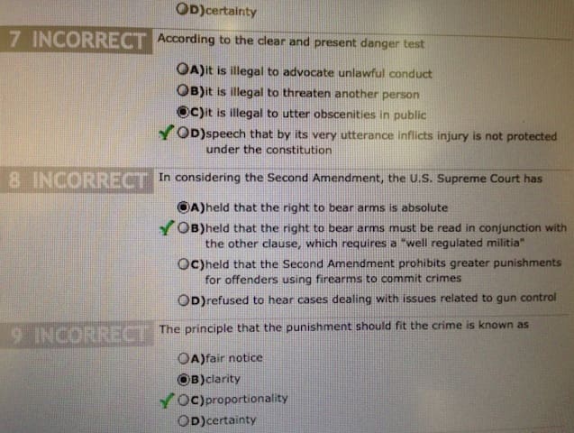 McGraw Hill's criminal law for the criminal justice professional test (courtesy The Truth About Guns)