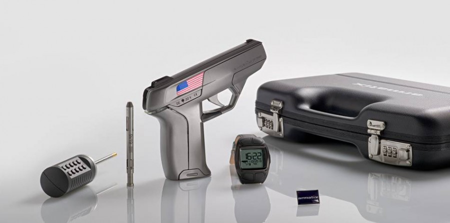 Armatix iP1 pistol with RIFD watch
