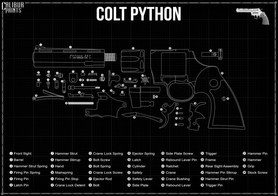 Calibur Prints' Colt Python