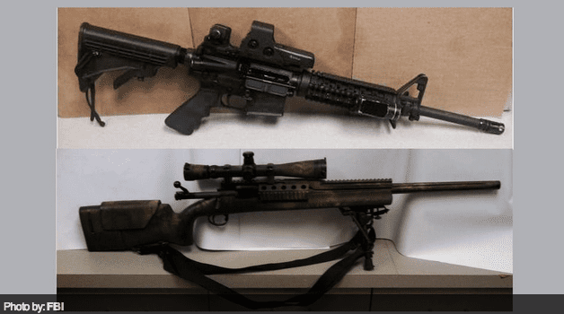 FBI guns recovered (courtesy bostonherald.com)