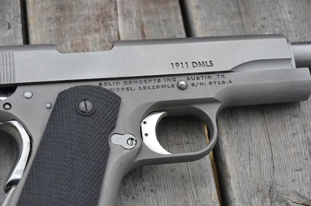 Solid Concepts 3D printed 1911 DMLS (courtesy The Truth About Guns)