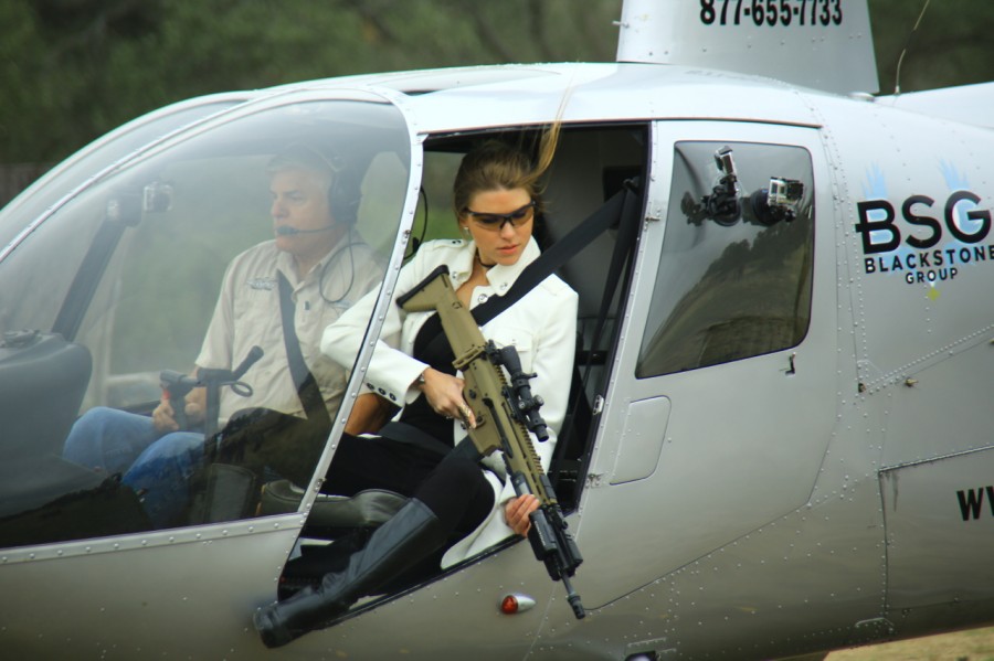 Kirsten Joy Weiss ready for takeoff (courtesy Steve Wolf for The Truth About Guns)