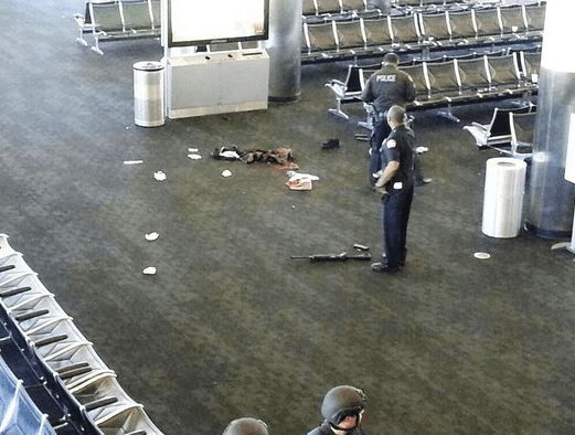 LAX gunman aftermath (courtesy AP)