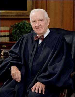 Former Supreme Court Justice John Paul Stevens (courtesy wikipedia.org)