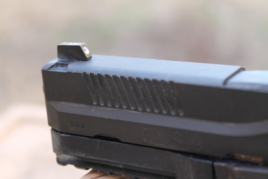 FNS-9 front sight (courtesy Tyler Kee for The Truth About Guns) 