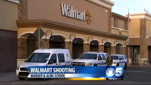 Chandler AZ Walmart shooting courtesy cbs5.com