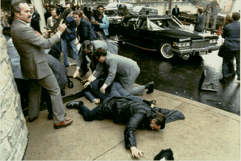 Attempted assassination of President Ronald Reagan (courtesy law3.umkc.edu)