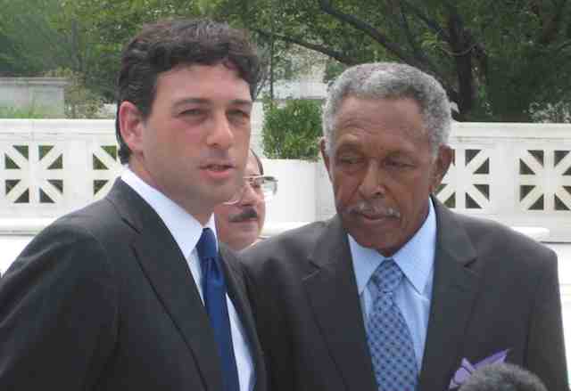 Alan Gura (left) and the late Otis McDonald (courtesy guns.com)