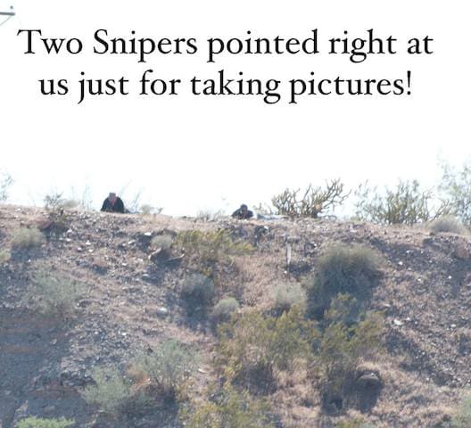 BLM snipers outside of Bundy Ranch