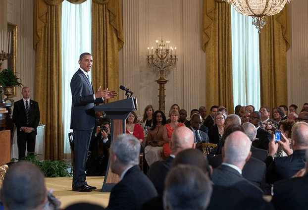 President Obama speaks at the Easter Prayer Breakfast (courtesy whitehouse.gov)