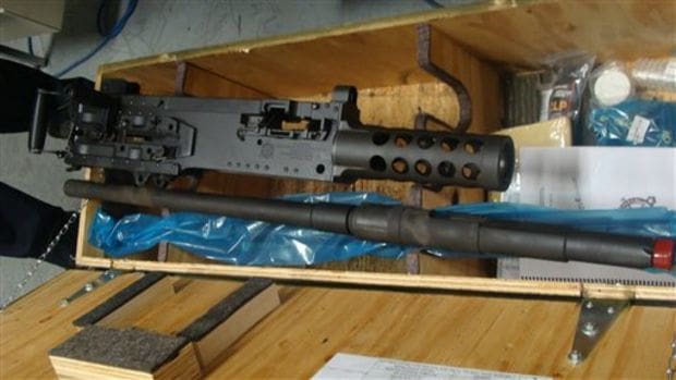 .50-caliber machine gun seized in Detroit courtesy mlive.com
