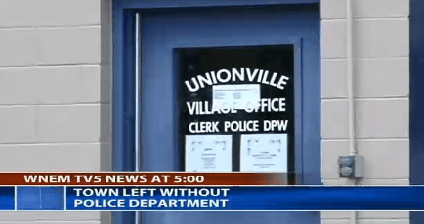 Unionville Police Station (courtesy wnem.com)
