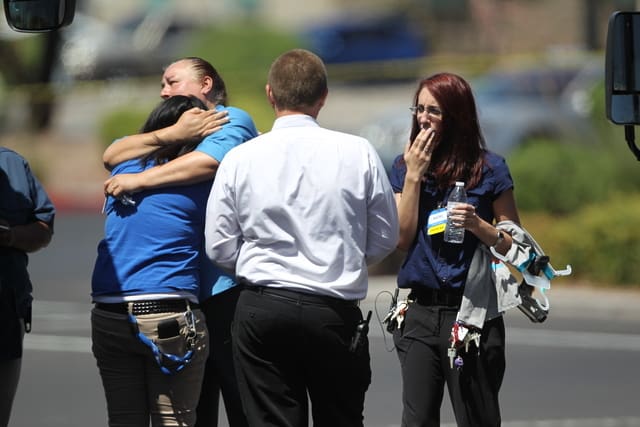 Walmart crime scene (courtesy Las Vegas Review-Journal)
