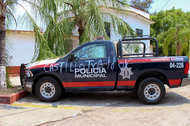 Confiscated police truck (courtesy borderlandbeat.com)