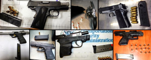 TSA confiscated guns and ammo (courtesybog.tsa.gov()