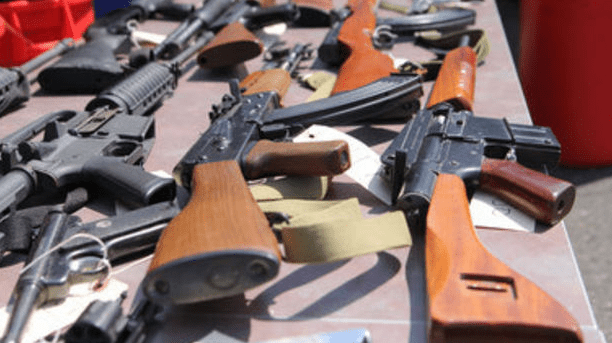 "A total of 1,345 firearms were sold or surrendered during a two-day buyback program organized by the Bergen County Sheriff's Office." (caption and photo courtesy nj.com)
