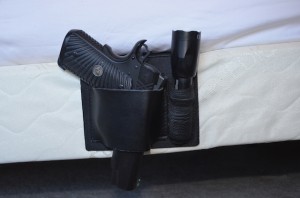 Sharkgunleather Mattress Holster with Wilson Combat Commander X-TAC 1911 (courtesy The Truth About Guns)