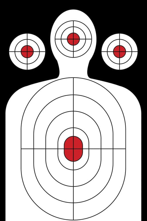 human range target paper