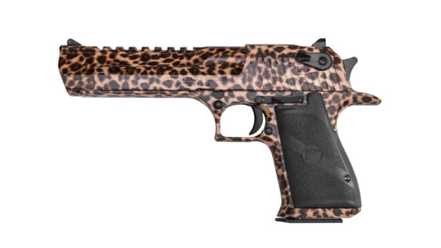 Magnum Research Limited Edition Cheetah Print Desert Eagle (courtesy officer.com)
