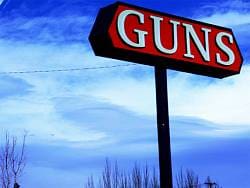 Gun store sign