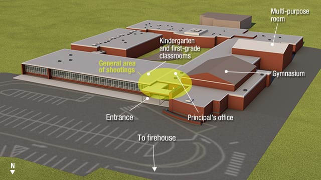 Sandy Hook Elementary School (courtesy cnn.com)