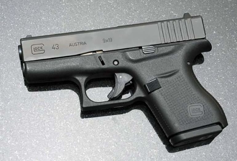 The concealable GLOCK 43 9mm