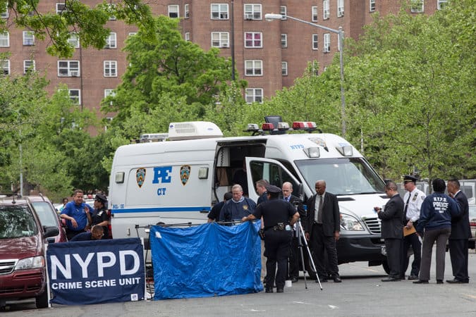 Crime scene, the Bronx  (courtesy nytimes.com)