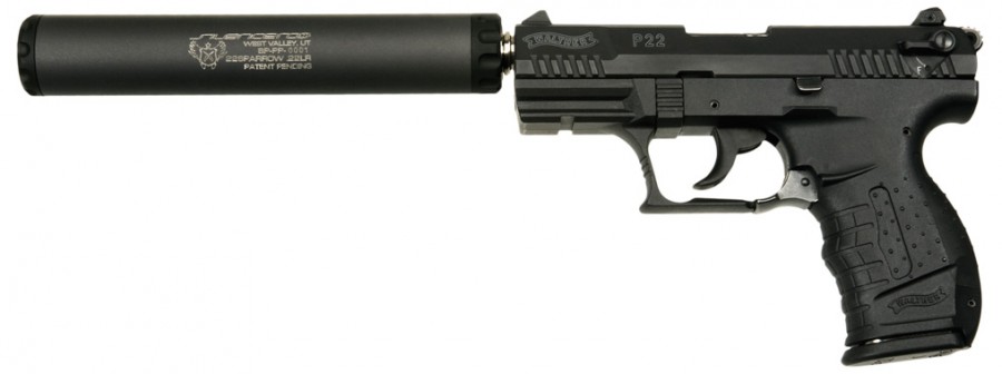 Walther P22 with silencer (courtesy semperfiarms.com)