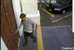 A suspect which police are searching for in connection with the shooting at a church in Charleston, South Carolina is seen from CCTV footage released by the Charleston Police Department June 18, 2015. The gunman was still at large after killing nine people during a prayer service at an historic African-American church in Charleston, South Carolina, the city's police chief said on Thursday, describing the attack as a hate crime. REUTERS/Charleston Police Department