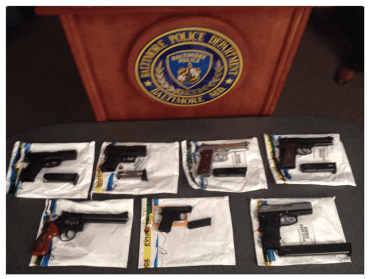 Baltimore Safe Streets drug and gun bust